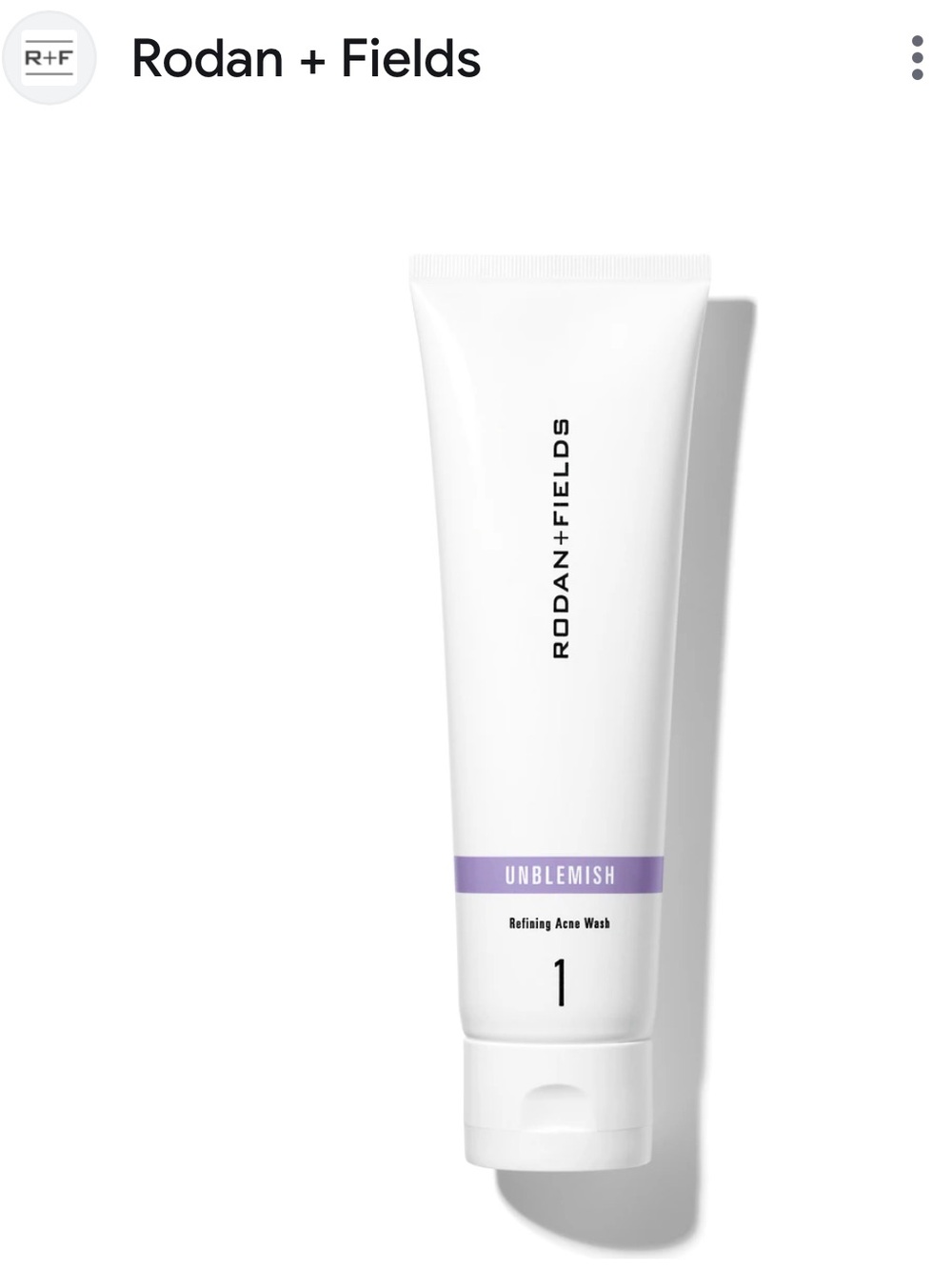 NWT Rodan + Fields Unblemish Acne Face Wash